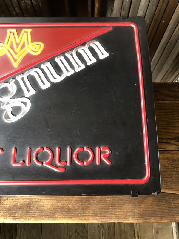 画像12: 80s Vintage Miller Brewing Co MAGNUM Malt Liquor Beer Lighted Store Display Sign (A523) 