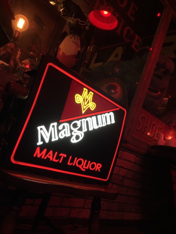 画像18: 80s Vintage Miller Brewing Co MAGNUM Malt Liquor Beer Lighted Store Display Sign (A523) 