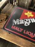 画像6: 80s Vintage Miller Brewing Co MAGNUM Malt Liquor Beer Lighted Store Display Sign (A523)  (6)