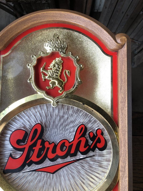 画像14: Vintage STROH Beer Advertising Lighted Motion Rotating Starburst Store Display Sign (A523) 