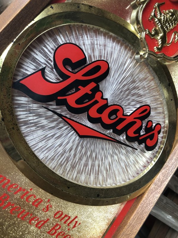画像8: Vintage STROH Beer Advertising Lighted Motion Rotating Starburst Store Display Sign (A523) 