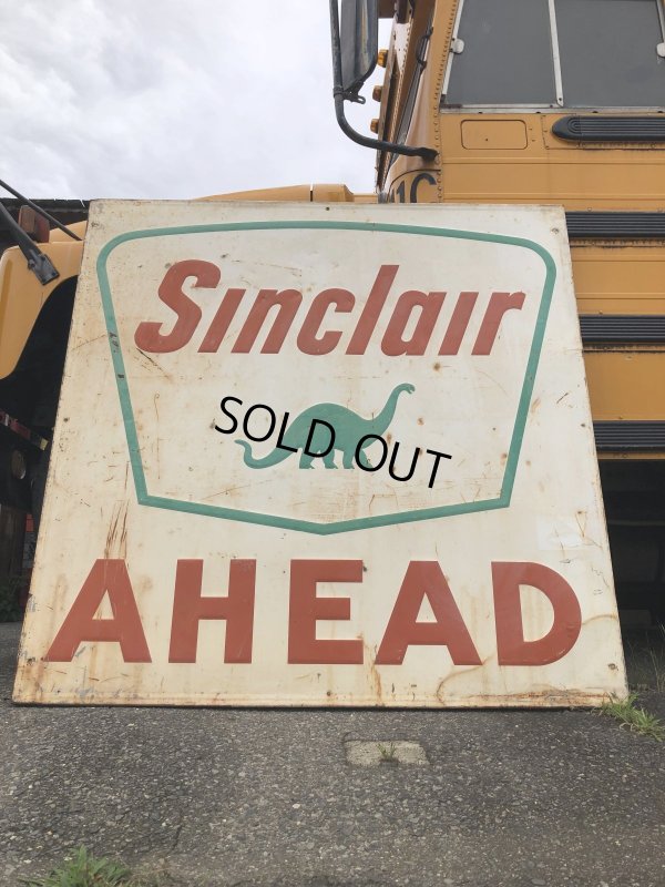 画像16: Vintage Original Sinclair Gasoline A HEAD Dino Huge Road Sign HTF! (A532)