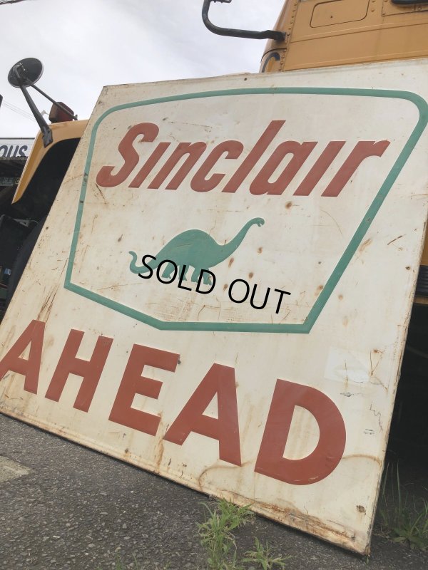 画像5: Vintage Original Sinclair Gasoline A HEAD Dino Huge Road Sign HTF! (A532)
