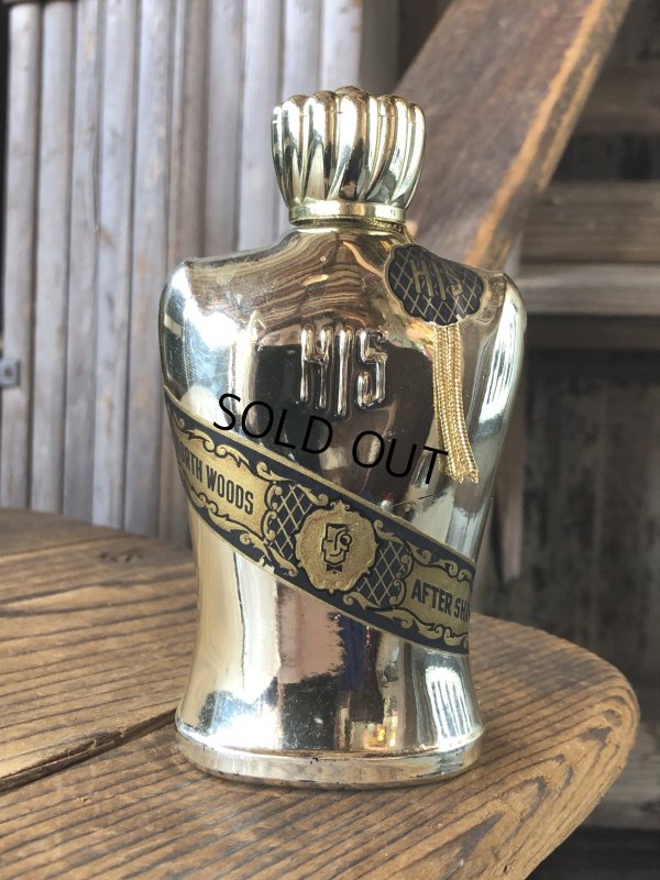 画像1: 40s Vintage Advertising HIS Men's After Shave Lotion Bottle Rare Gold Ver (A529)