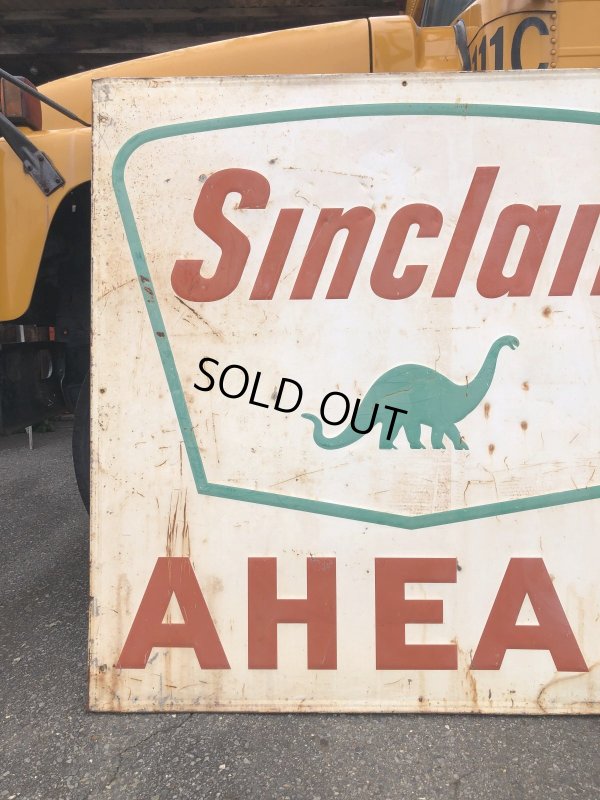 画像7: Vintage Original Sinclair Gasoline A HEAD Dino Huge Road Sign HTF! (A532)