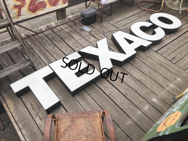画像1: Vintage Original Texaco SS Lighted Letter Store Display Sign Huge!! (A533)