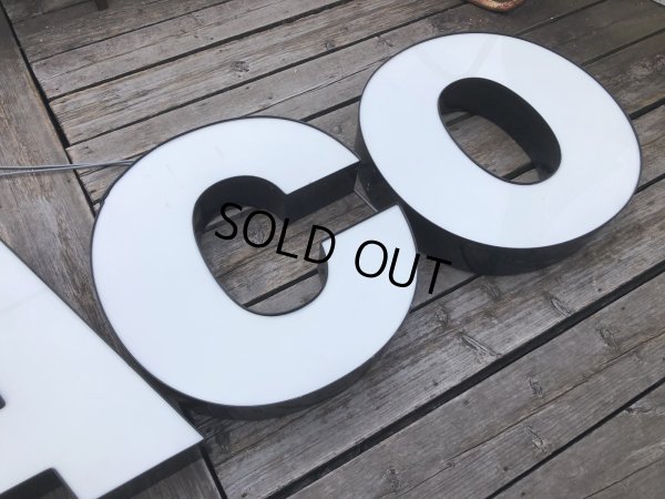 画像14: Vintage Original Texaco SS Lighted Letter Store Display Sign Huge!! (A533)