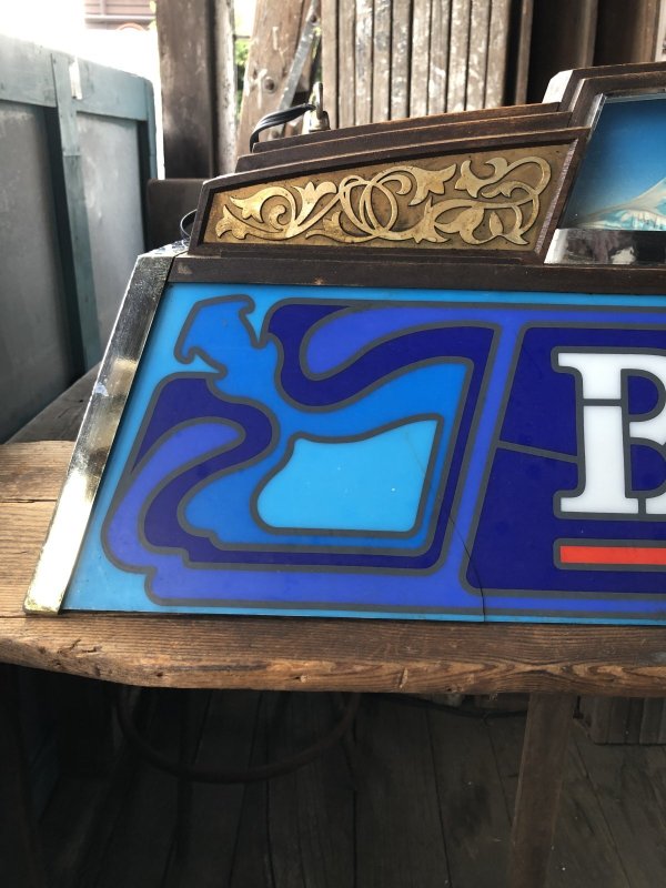 画像4: 80s Advertising Anheuser-Busch BUSCH Beer Billiard Pool Table Light Head for the Mountains (A535)