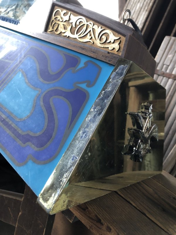 画像24: 80s Advertising Anheuser-Busch BUSCH Beer Billiard Pool Table Light Head for the Mountains (A535)