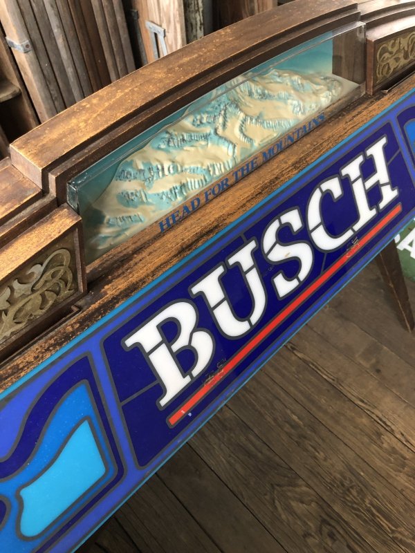 画像21: 80s Advertising Anheuser-Busch BUSCH Beer Billiard Pool Table Light Head for the Mountains (A535)
