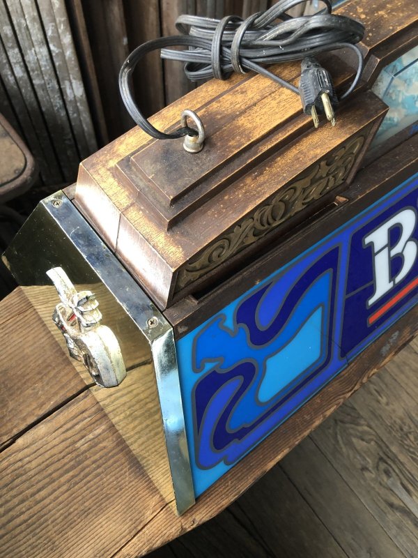 画像3: 80s Advertising Anheuser-Busch BUSCH Beer Billiard Pool Table Light Head for the Mountains (A535)