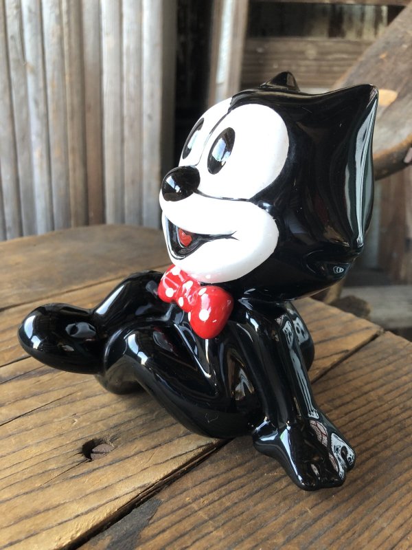 画像2: 90s Vintage Felix The Cat Ceramic Coin Bank (A570)