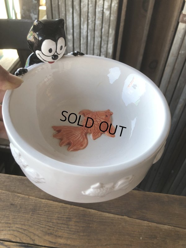 画像19: 90s Vintage Felix The Cat Ceramic Bowl (A569)