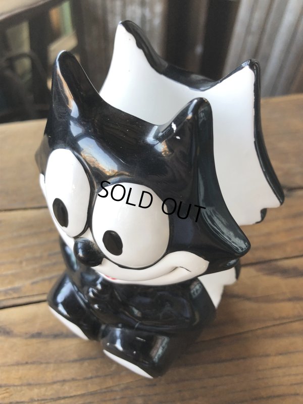 画像6: 90s Vintage Felix The Cat Ceramic Napkin Holder w/box (A567)