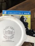 画像4: 90s Vintage Felix The Cat Ceramic 3D Mug Cup w/box (A568) (4)