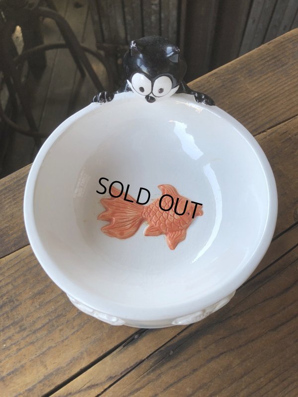 画像1: 90s Vintage Felix The Cat Ceramic Bowl (A569)
