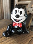 画像1: 90s Vintage Felix The Cat Ceramic Coin Bank (A570) (1)