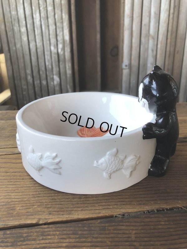 画像2: 90s Vintage Felix The Cat Ceramic Bowl (A569)