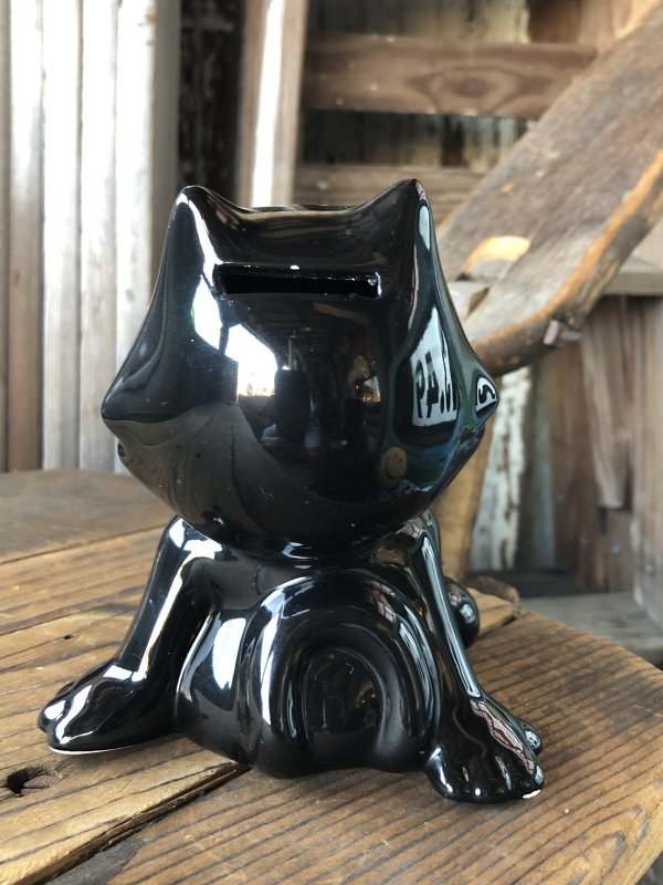 画像3: 90s Vintage Felix The Cat Ceramic Coin Bank (A570)