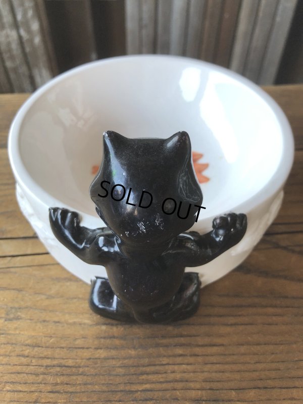 画像3: 90s Vintage Felix The Cat Ceramic Bowl (A569)