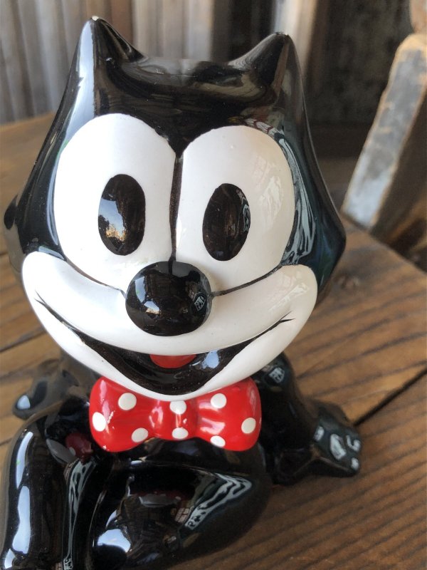 画像6: 90s Vintage Felix The Cat Ceramic Coin Bank (A570)
