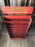 画像5: 40s Vintage Carter Carburetor Genuine Parts Hanging Store Display Cabinet Rack (A579)  (5)