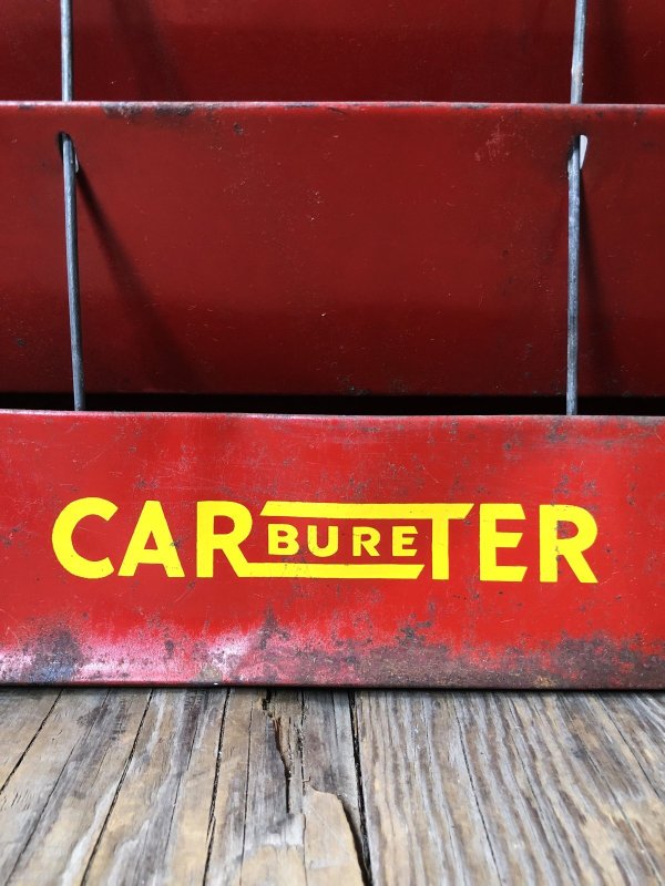 画像13: 40s Vintage Carter Carburetor Genuine Parts Hanging Store Display Cabinet Rack (A579) 