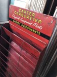 画像18: 40s Vintage Carter Carburetor Genuine Parts Hanging Store Display Cabinet Rack (A579)  (18)