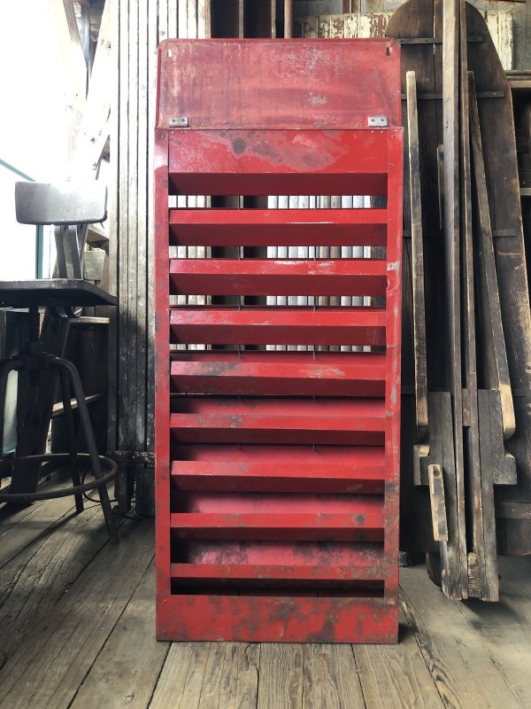 画像8: 40s Vintage Carter Carburetor Genuine Parts Hanging Store Display Cabinet Rack (A579) 