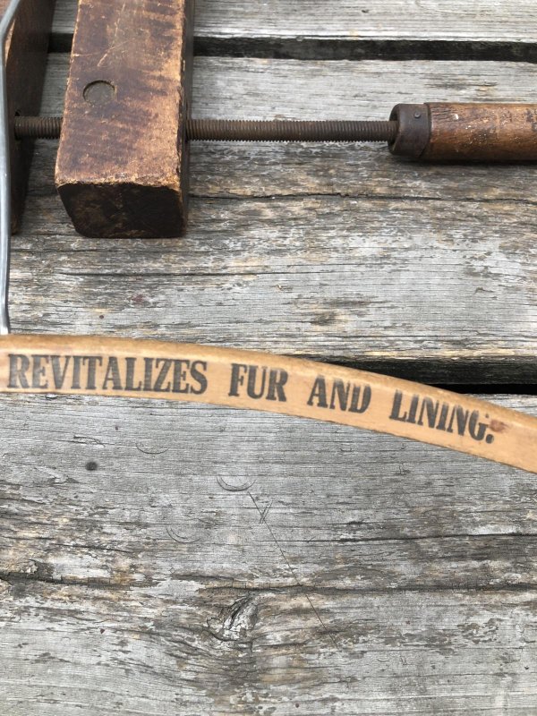 画像3: Vintage USA Advertising Wood Hanger HOLLANDERIZING CLEANS (A596)