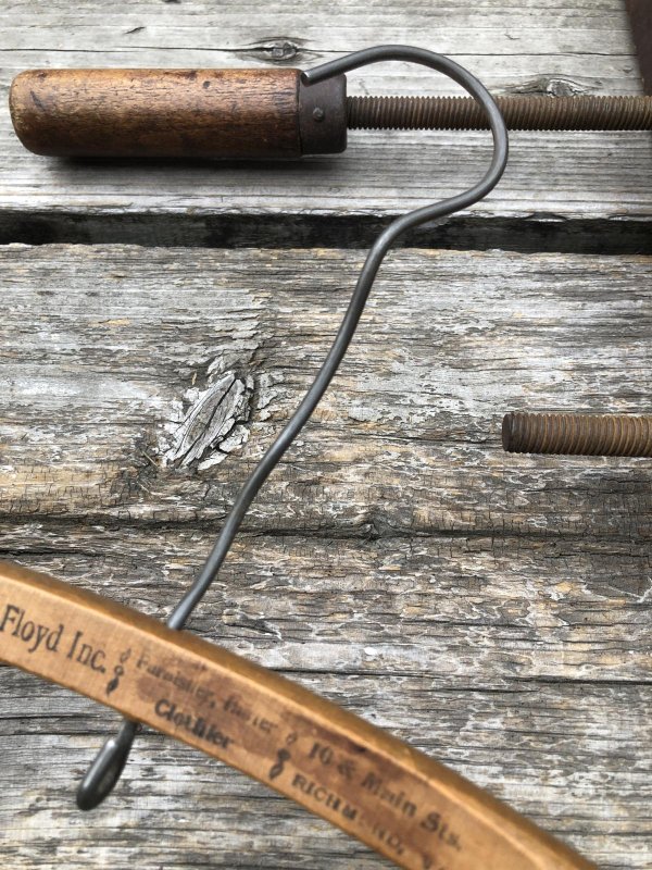 画像3: Vintage USA Advertising Wood Hanger Dillard & Floyd Inc (A595)