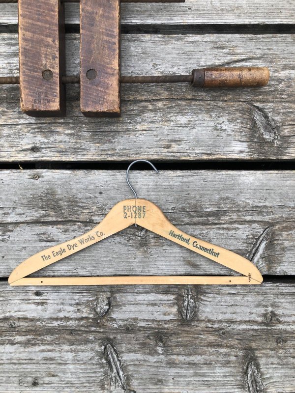 画像5: Vintage USA Advertising Wood Hanger The Eagle Dye Works (A588)