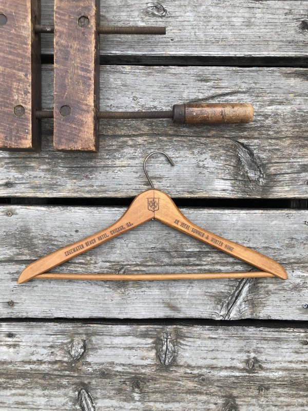 画像5: Vintage USA Advertising Wood Hanger EDGEWATER BEACH HOTEL (A590)