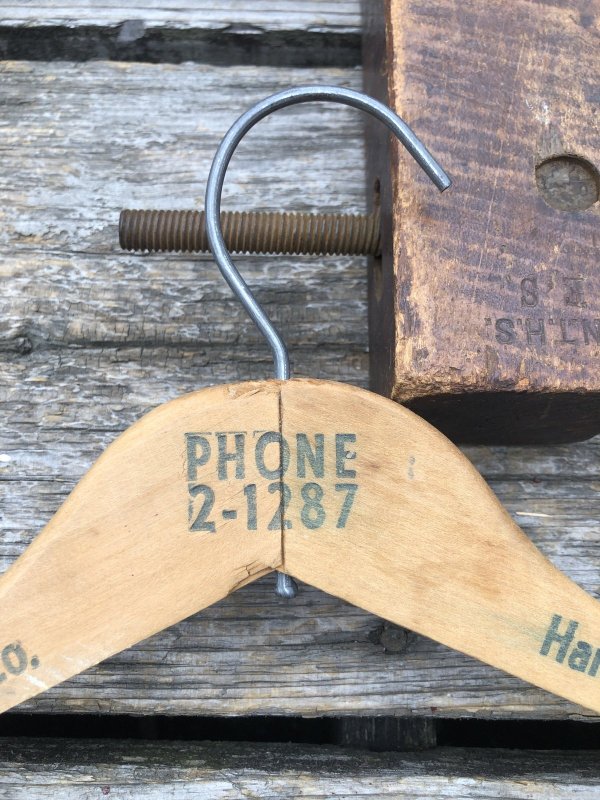 画像2: Vintage USA Advertising Wood Hanger The Eagle Dye Works (A588)