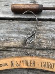 画像2: Vintage USA Advertising Wood Hanger N.SANDLER CAIRO'S TAILOR (A597) (2)