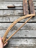 Vintage USA Advertising Wood Hanger N.SANDLER CAIRO'S TAILOR (A597)