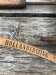 画像8: Vintage USA Advertising Wood Hanger HOLLANDERIZING CLEANS (A596) (8)