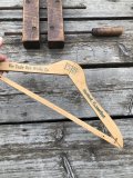Vintage USA Advertising Wood Hanger The Eagle Dye Works (A588)