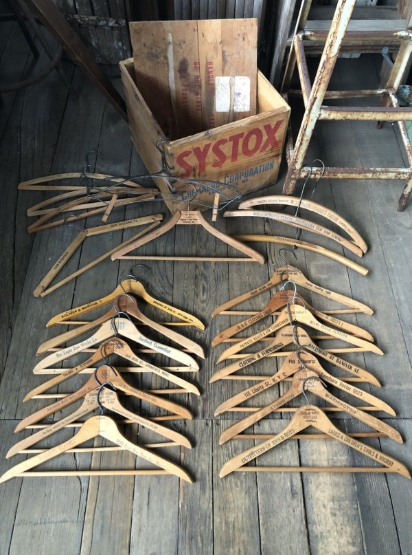 画像10: Vintage USA Advertising Wood Hanger N.SANDLER CAIRO'S TAILOR (A597)