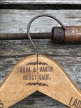 画像2: Vintage USA Advertising Wood Hanger SILVA & MARTIN (A585) (2)
