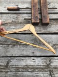 Vintage USA Advertising Wood Hanger KOLMER & MARCUS (A586)