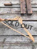 Vintage USA Advertising Wood Hanger FOREMAN & CLARK (A591)
