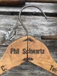 画像2: Vintage USA Advertising Wood Hanger Phil Schwartz (A583) (2)