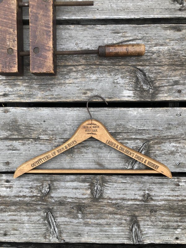画像5: Vintage USA Advertising Wood Hanger SILVA & MARTIN (A585)