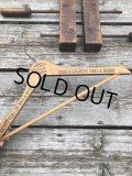 Vintage USA Advertising Wood Hanger SILVA & MARTIN (A585)
