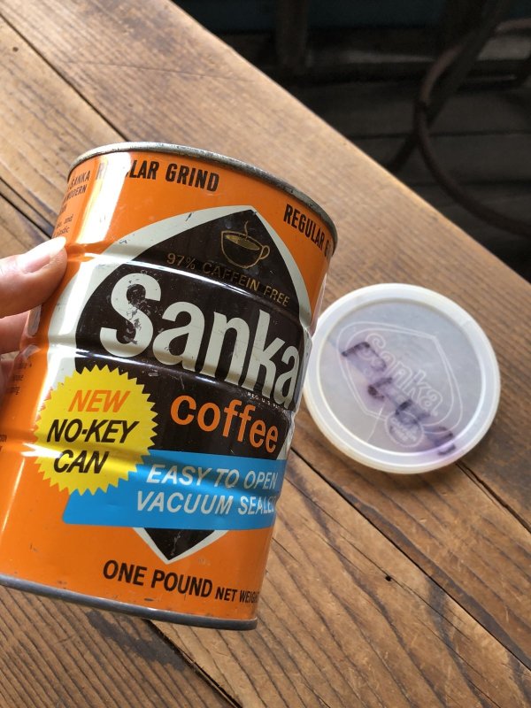 画像1: Vintage Coffee Tin Sanka (A616)