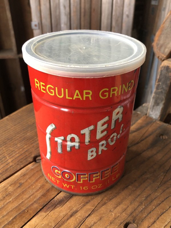 画像2: Vintage Coffee Tin STATER BROS. (A611)