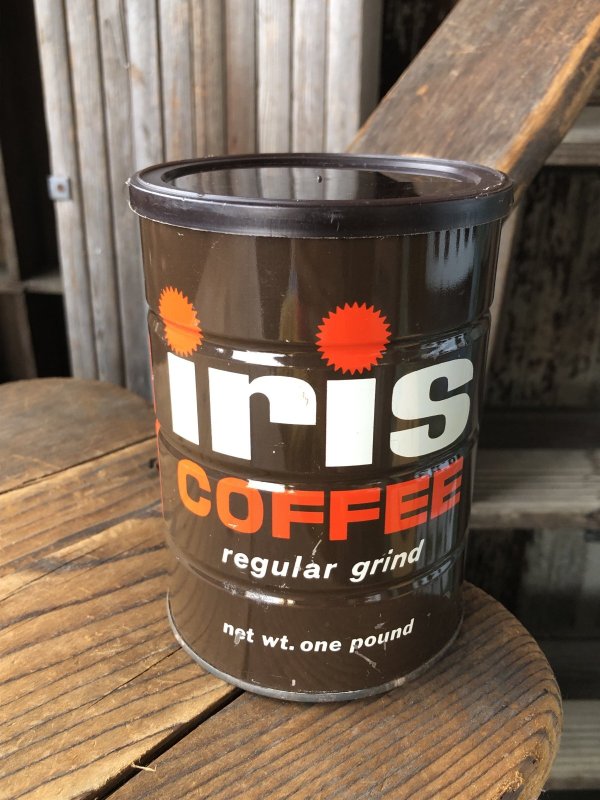 画像3: Vintage Coffee Tin iris (A610)