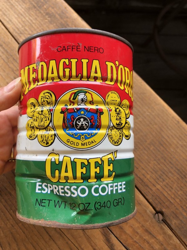 画像1: Vintage Coffee Tin MEDAGLIA D'ORO (A612)