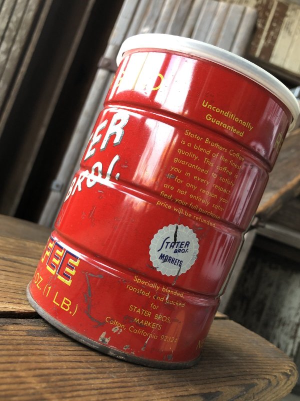 画像3: Vintage Coffee Tin STATER BROS. (A611)